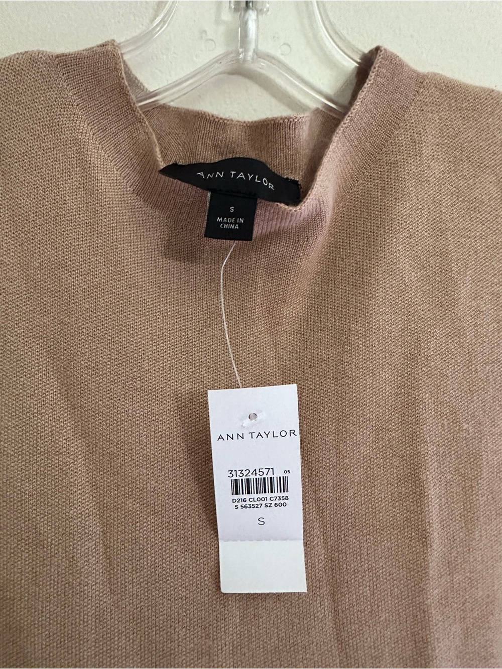 Ann Taylor Sleeveless Midi Dress in Brown and Cream - Picture 2 of 4